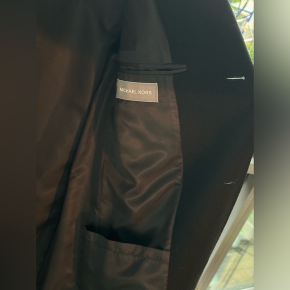 Black Michael Kors Overcoat Trench Brand New Men’s - Picture 3 of 7